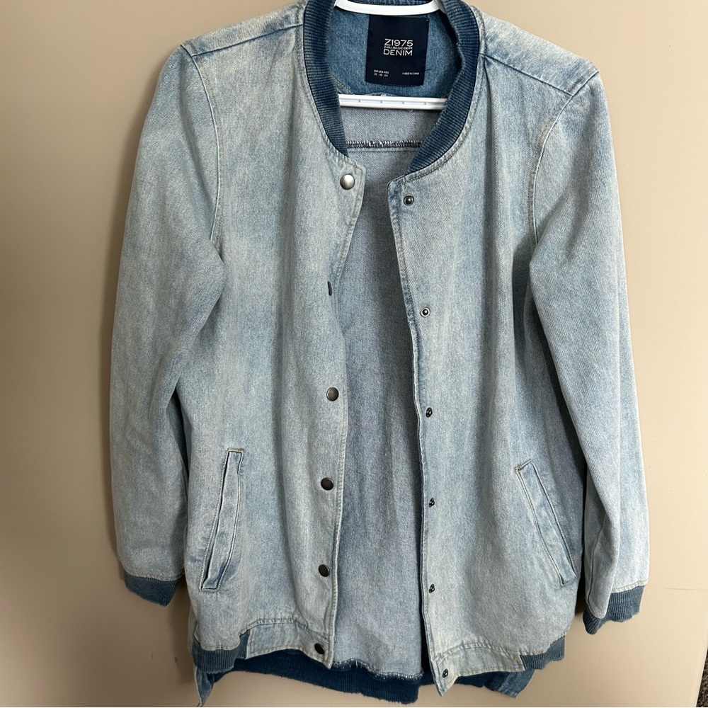 Zara Denim Mid Length Jacket